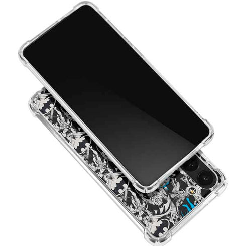 DC Comics Batman Characters Action Poses Print Galaxy S24 FE Clear Case